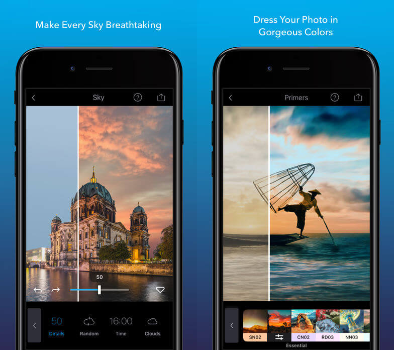 Enlight Quickshot - app chỉnh mây đẹp dành cho iOS