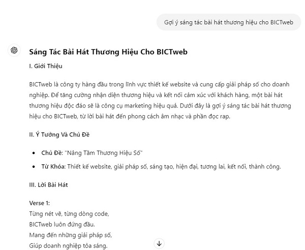 Sáng tác bài hát cho công ty bằng AI