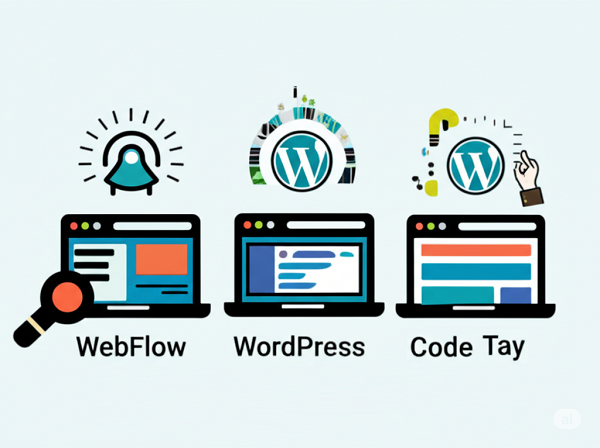 Webflow, WordPress hay code tay