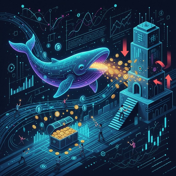 Ví cá voi crypto phân phối theo mô hình nào?