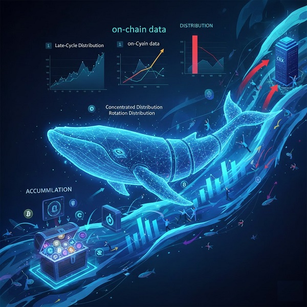 Ví cá voi crypto phân phối theo mô hình nào?