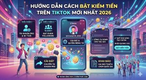 Cách bật kiếm tiền trên TikTok mới nhất