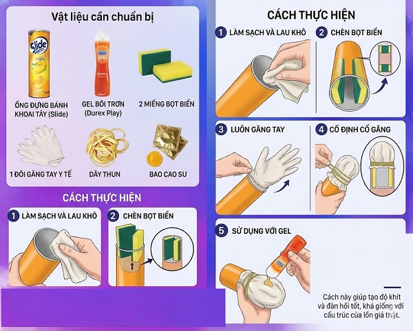 cách làm âm đạo giả tại nhà