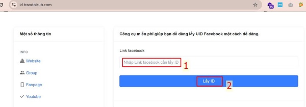 Công cụ lấy ID FB