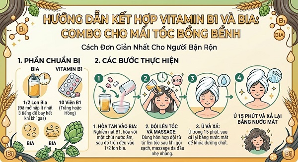 Gội đầu bằng B1