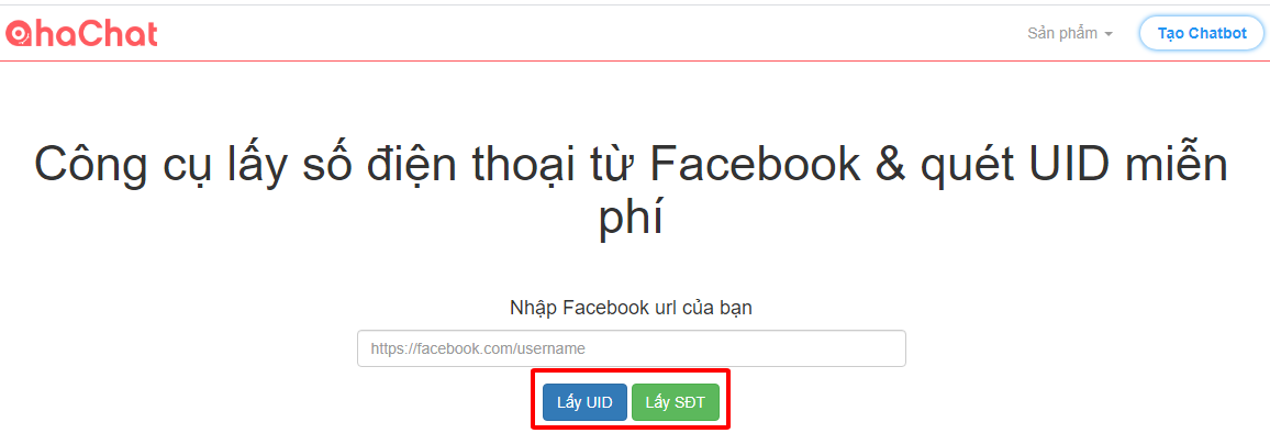 cách quét số điện thoại facebook