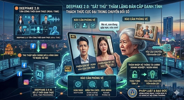 An Ninh Mạng Đa Tầng: Cách Bảo Vệ Danh Tính Số Trước Làn Sóng Deepfake 2.0 Tinh Vi