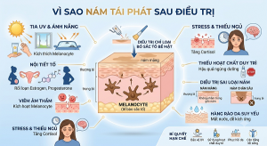 Vì sao nám tái phát sau điều trị